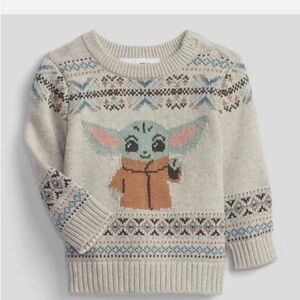 Baby gap Grogu/Star Wars sweater, size 18-24 months